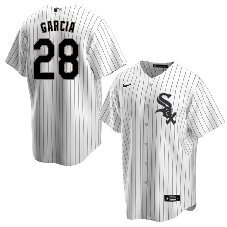 Nike Men #28 Leury Garcia Chicago White Sox Baseball Jerseys Sale-Pinstripe